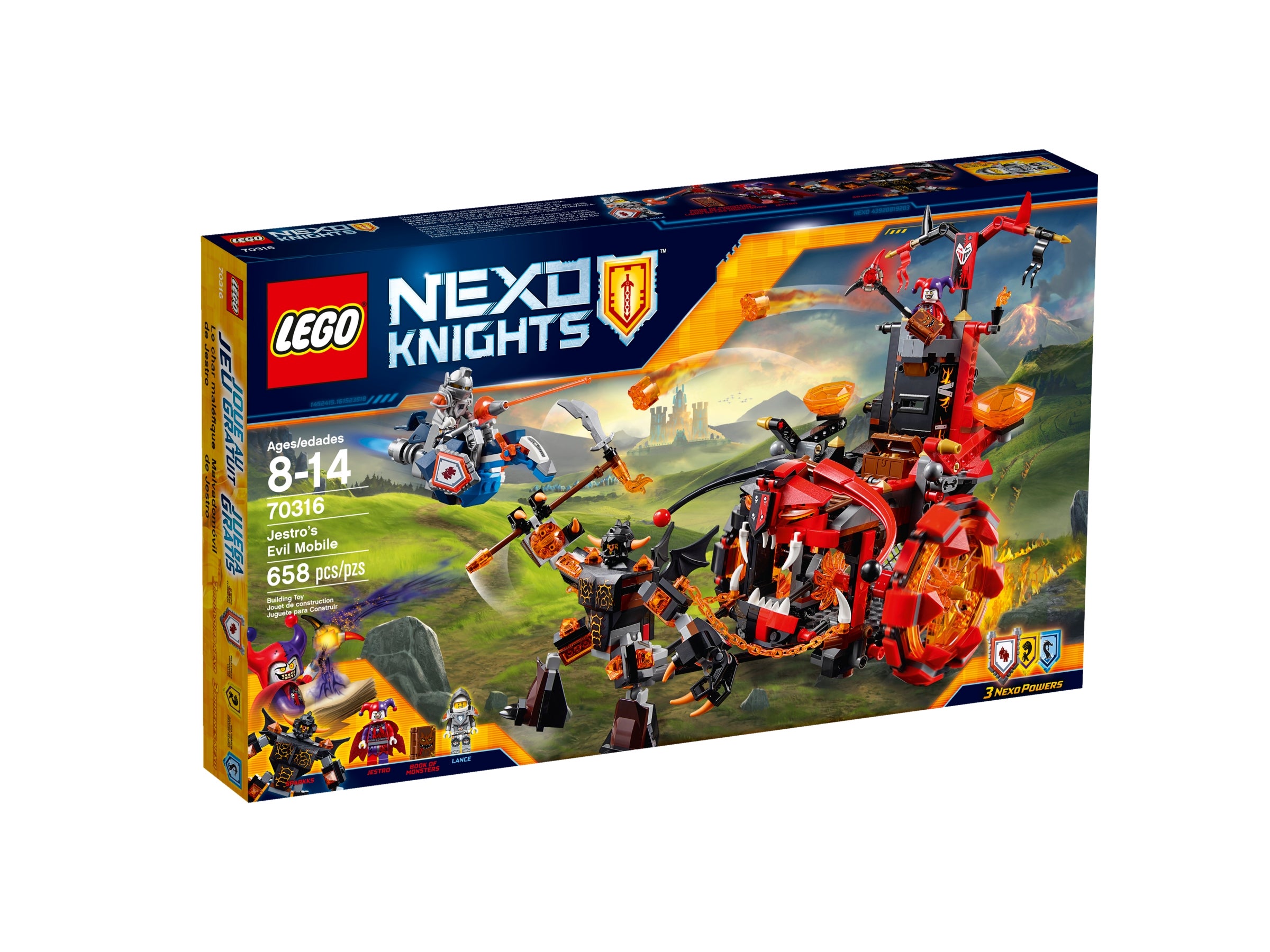 Nexo Knights Jestro Minifigur LEGO Ritter Hofnarr Nex013 70323 70316 